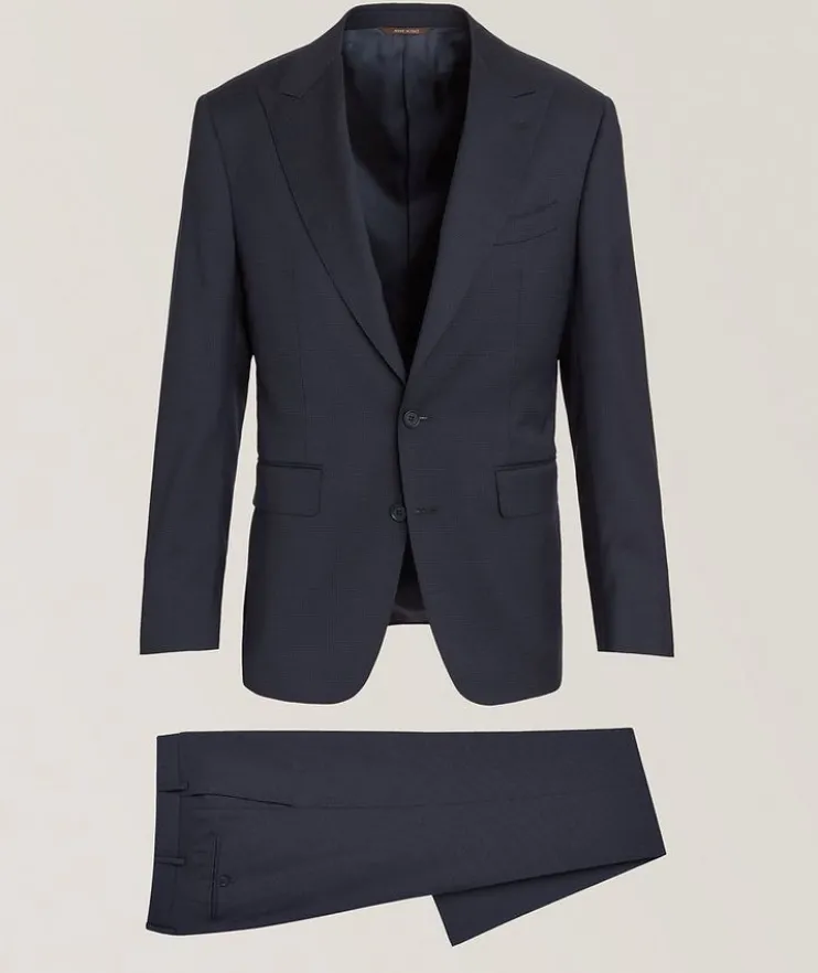 Micro-Check Wool Suit