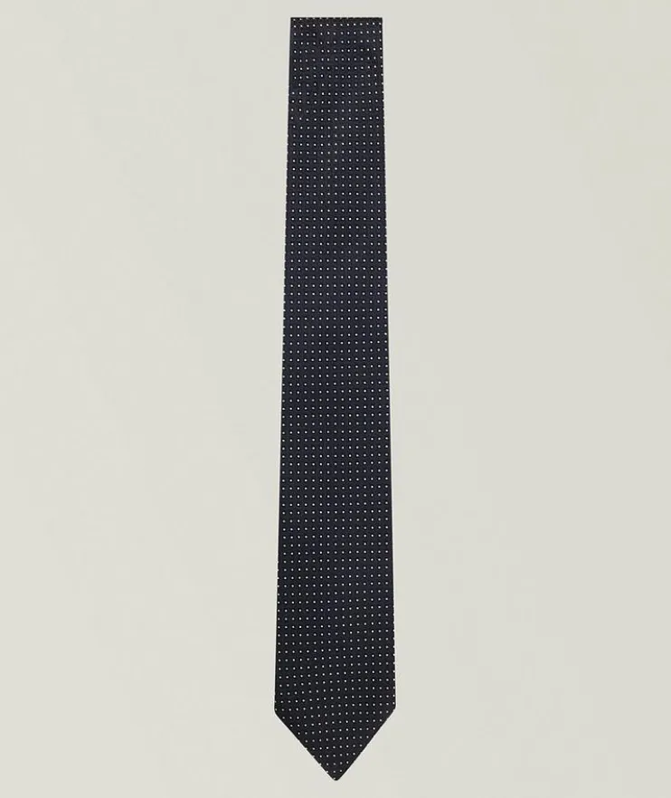 Micro-Dot Silk Tie