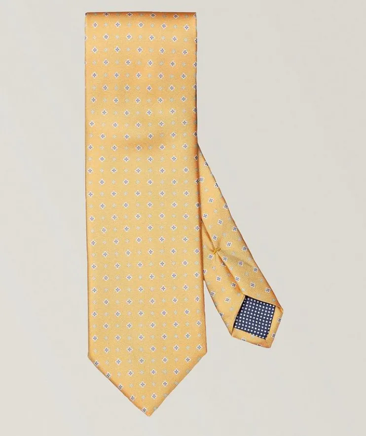 Micro-Floral Silk Tie
