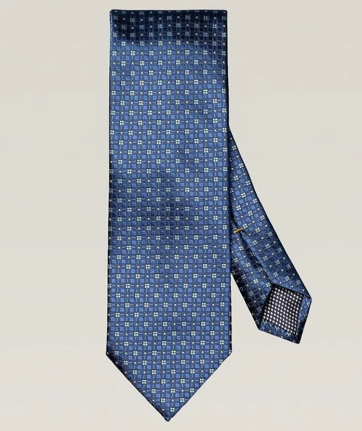 Micro-Floral Silk Tie