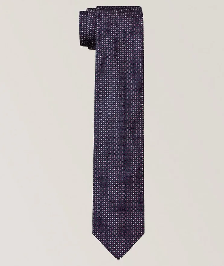 Micro-Neat Silk Tie