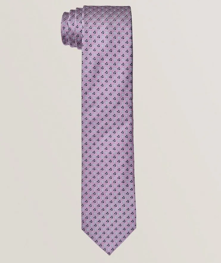 Micro-Neat Silk-Cotton Tie