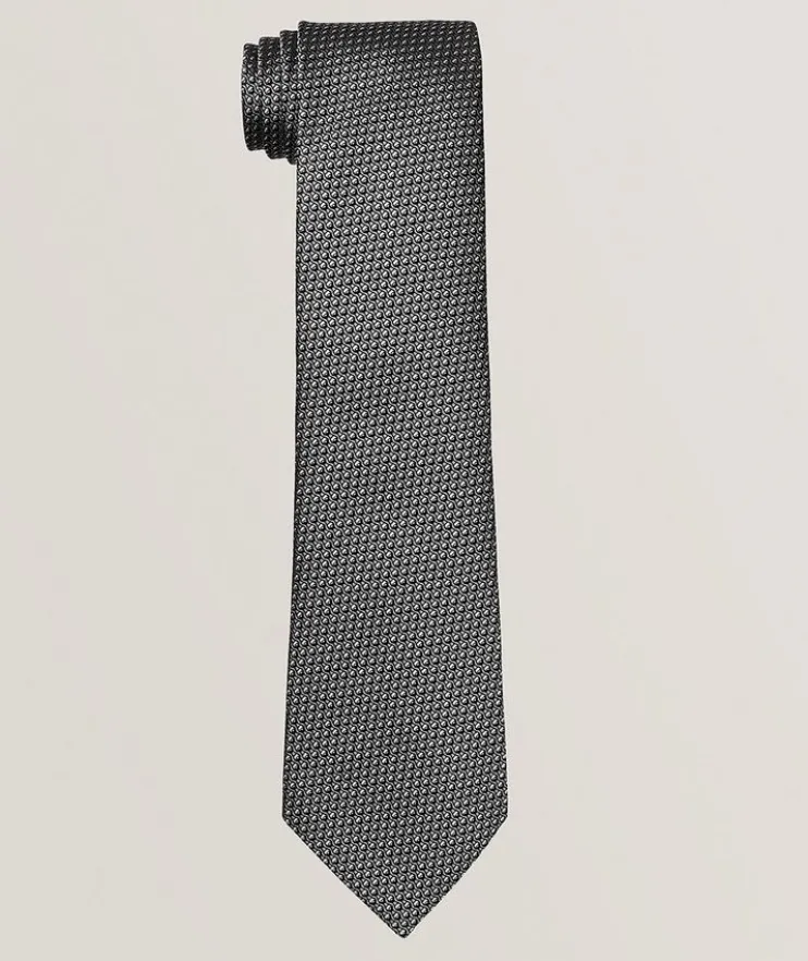 Micro-Patterned Silk Tie