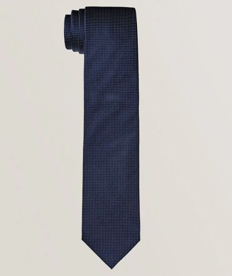 Micro-Pin Dot Silk Tie