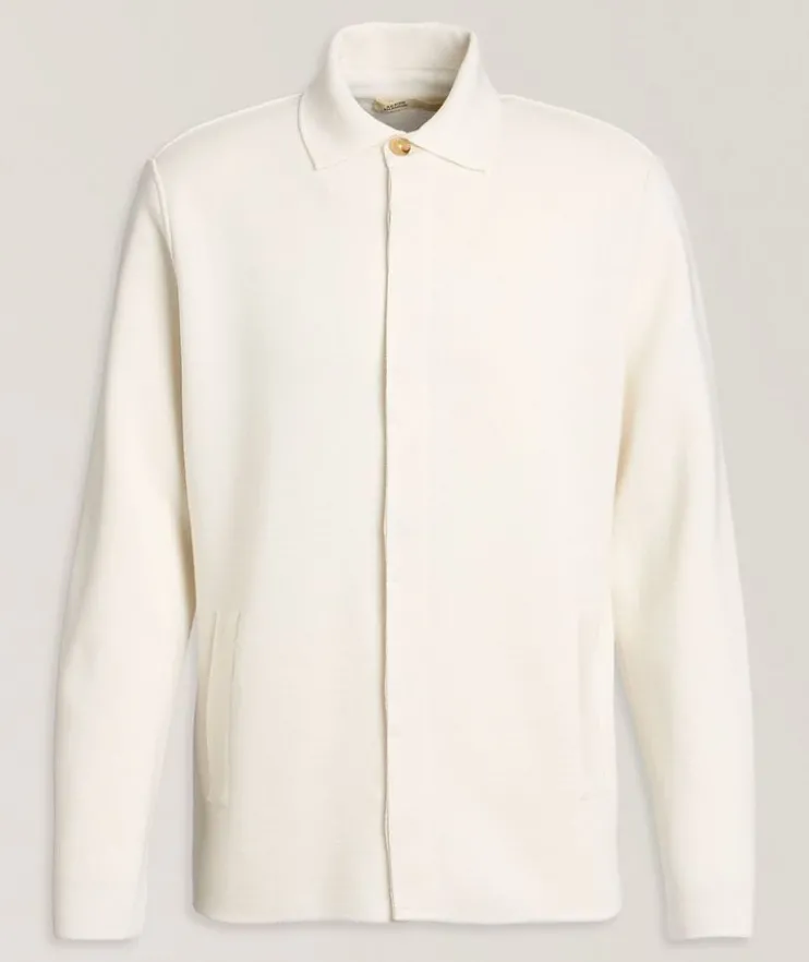 Milano Stitch Virgin Wool Overshirt