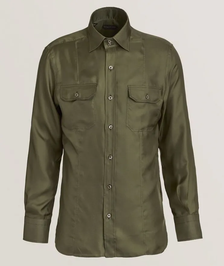 Military Silk Twill Shirt