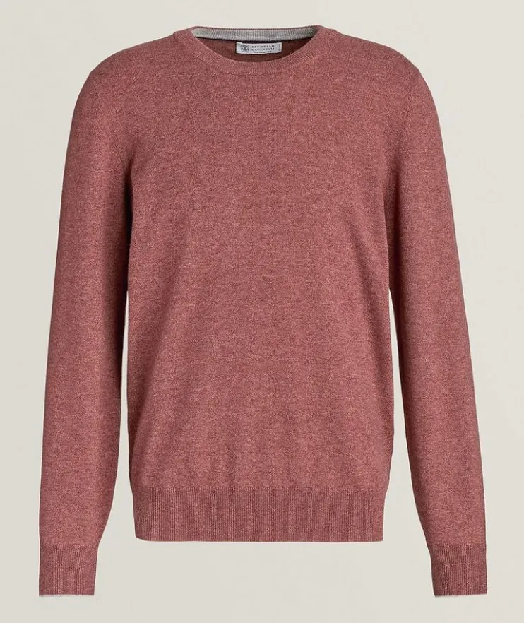 Mini Herringbone Cashmere Sweater