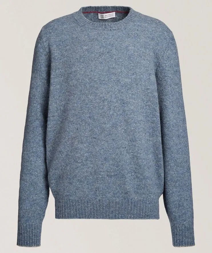 Mélange Alpaca-Blend Crewneck Sweater