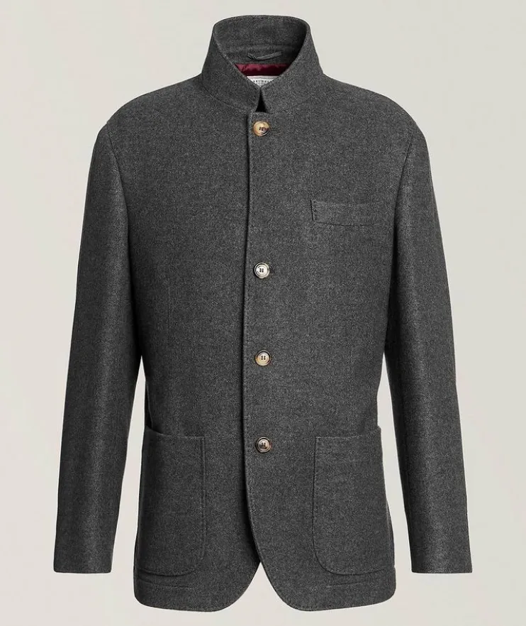 Mélange Cashmere Coat