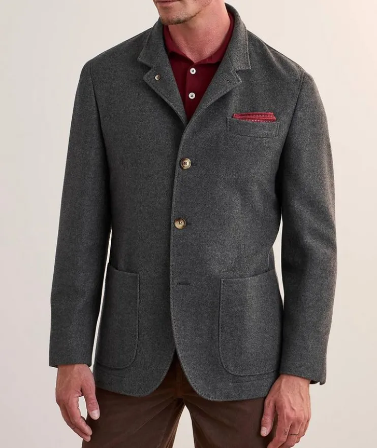 Mélange Cashmere Coat