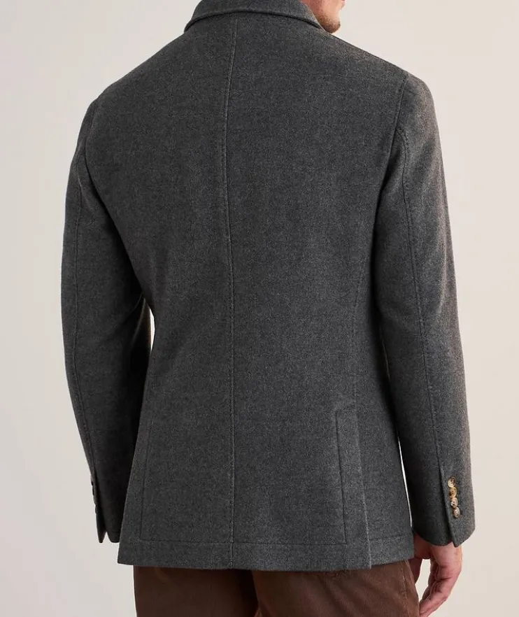 Mélange Cashmere Coat