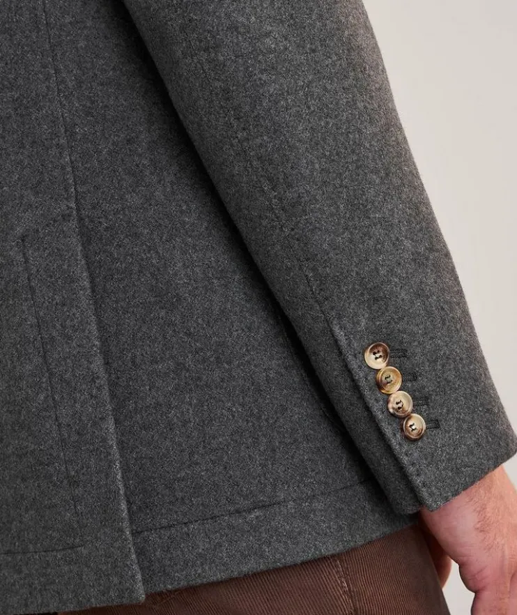 Mélange Cashmere Coat