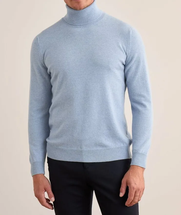 Mélange Cashmere Turtleneck