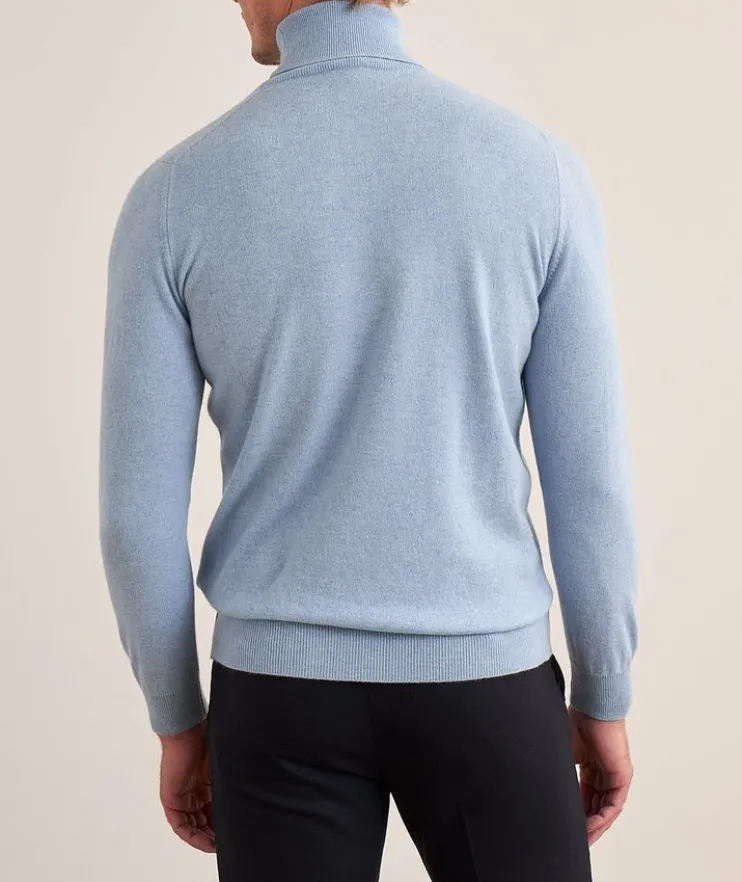 Mélange Cashmere Turtleneck