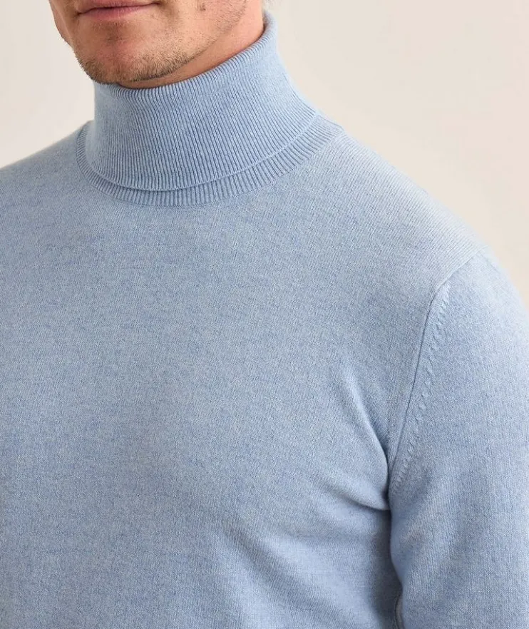 Mélange Cashmere Turtleneck