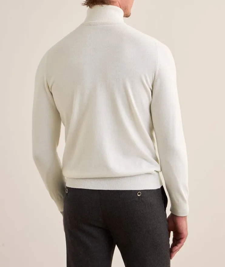 Mélange Cashmere Turtleneck