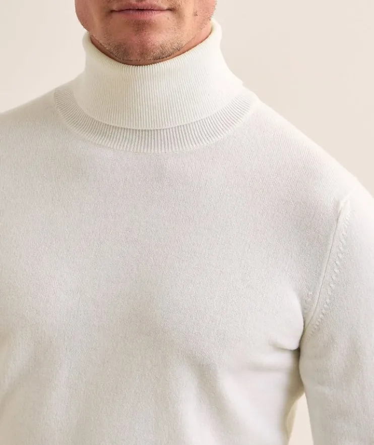 Mélange Cashmere Turtleneck