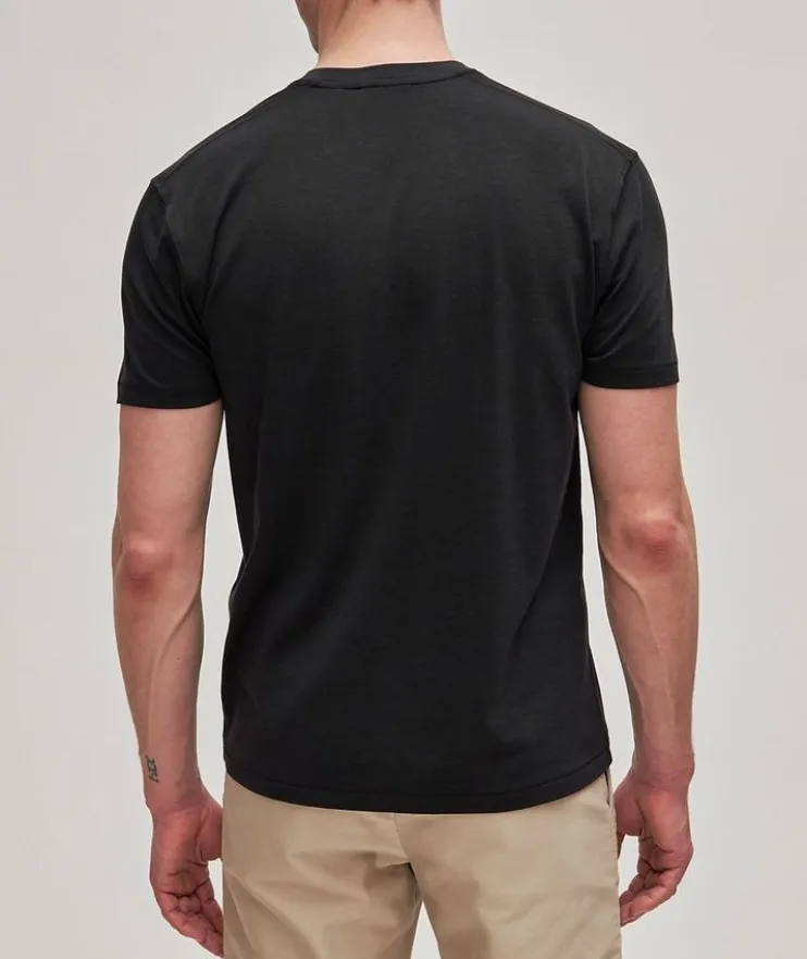 Mélange Cotton-Blend Crewneck T-Shirt