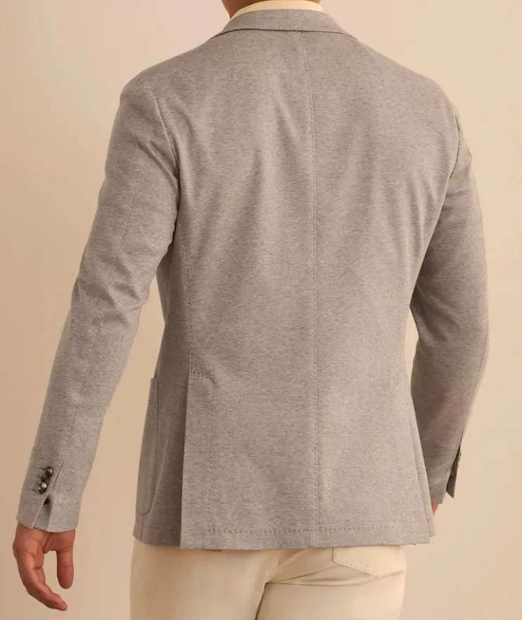 Mélange Cotton-Blend Sport Jacket