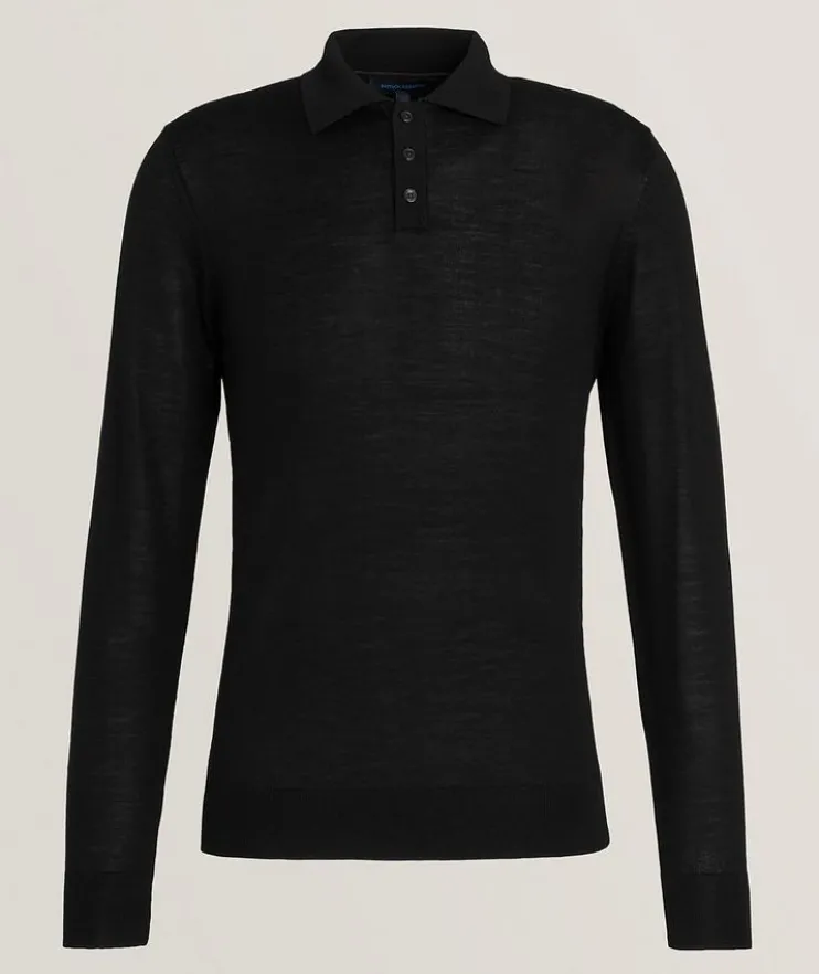 Mélange Extrafine Merino Wool Polo