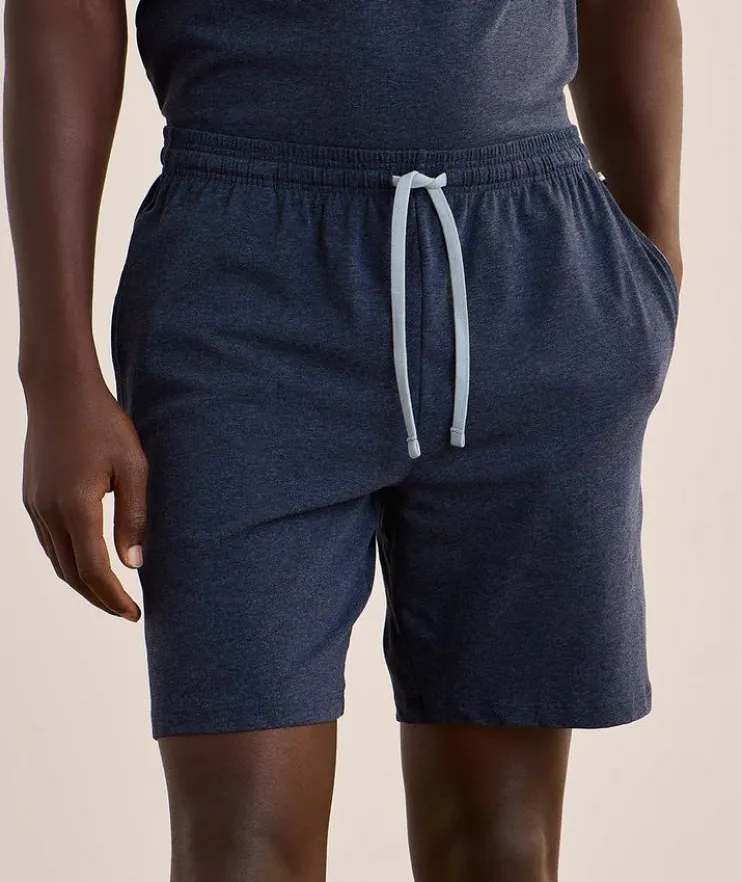 Mélange Stretch-Cotton Shorts