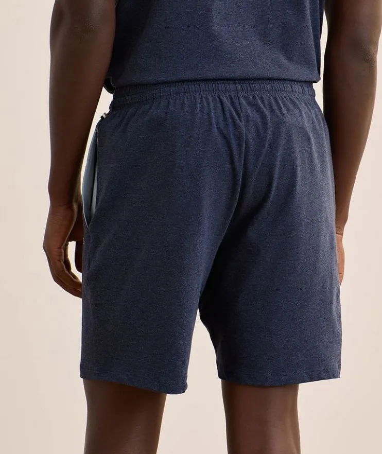 Mélange Stretch-Cotton Shorts