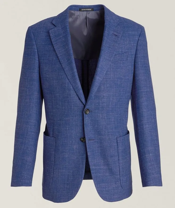 Mélange Virgin Wool-Blend Sport Jacket