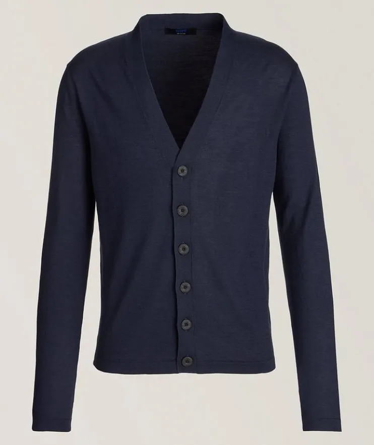 Mélange Virgin Wool-Blend Cardigan