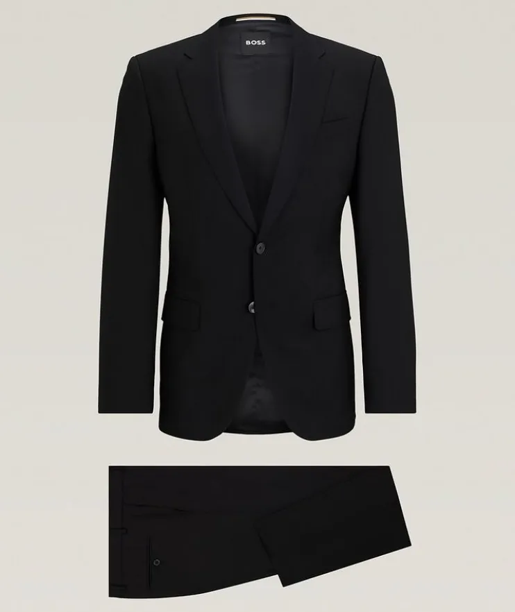 Mélange Wool-Blend Suit