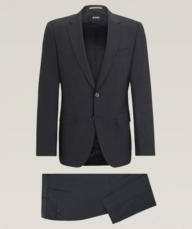 Mélange Wool-Blend Suit