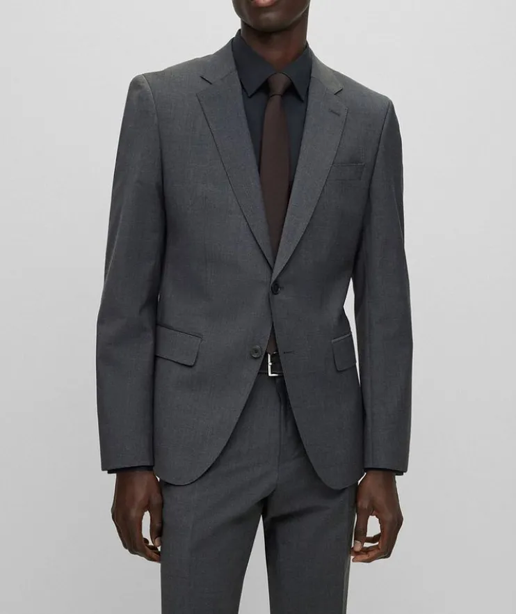 Mélange Wool-Blend Suit