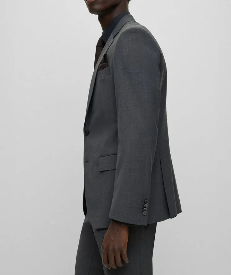Mélange Wool-Blend Suit