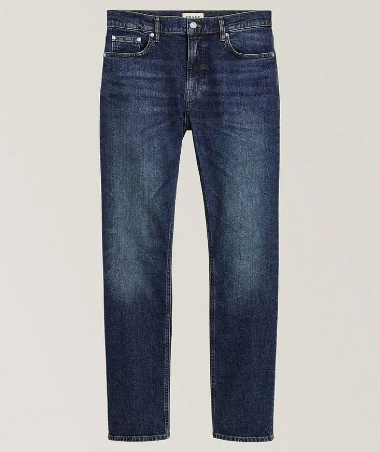 Modern Straight Stretch-Cotton Jeans