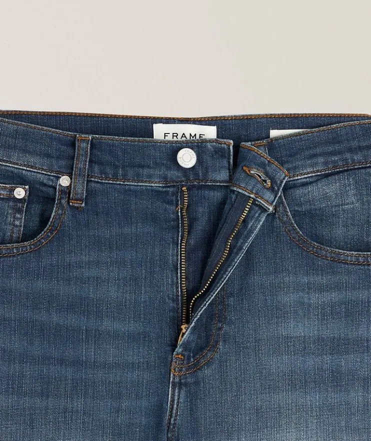 Modern Straight Stretch-Cotton Jeans