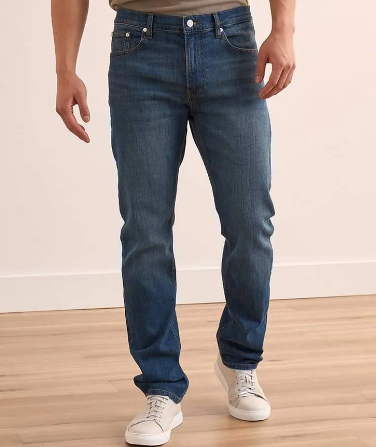 Modern Straight Stretch-Cotton Jeans