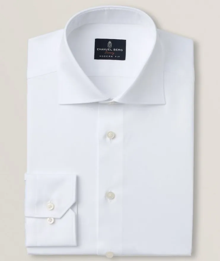 Modern-Fit Harvard Yoga Twill Dress Shirt