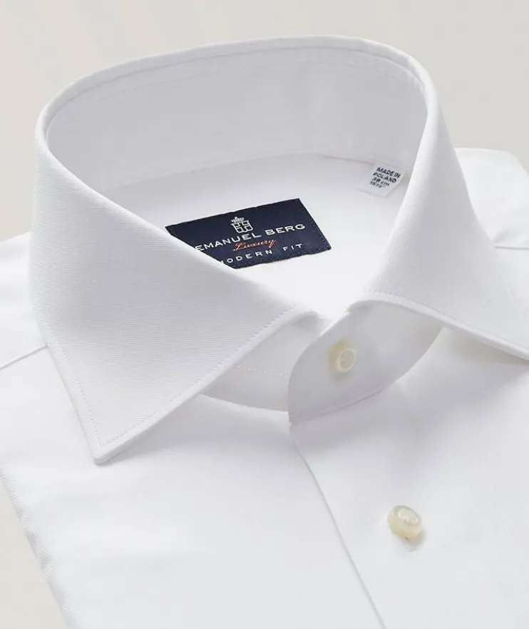 Modern-Fit Harvard Yoga Twill Dress Shirt