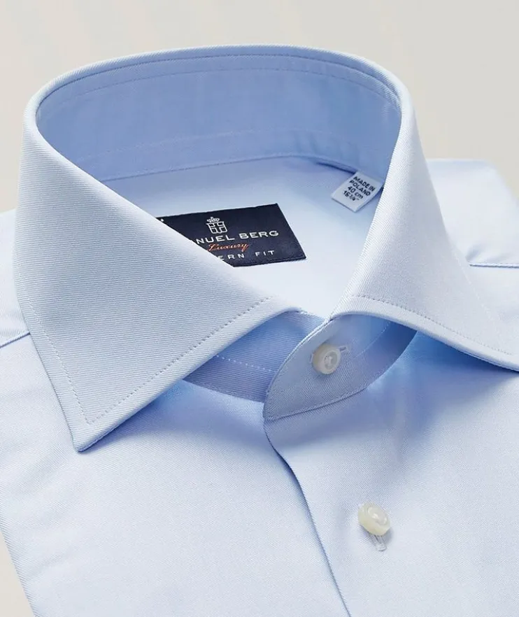 Modern-Fit Harvard Yoga Twill Dress Shirt