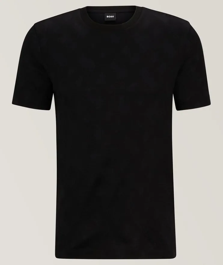 Monogram Jacquard Mercerized Cotton T-Shirt