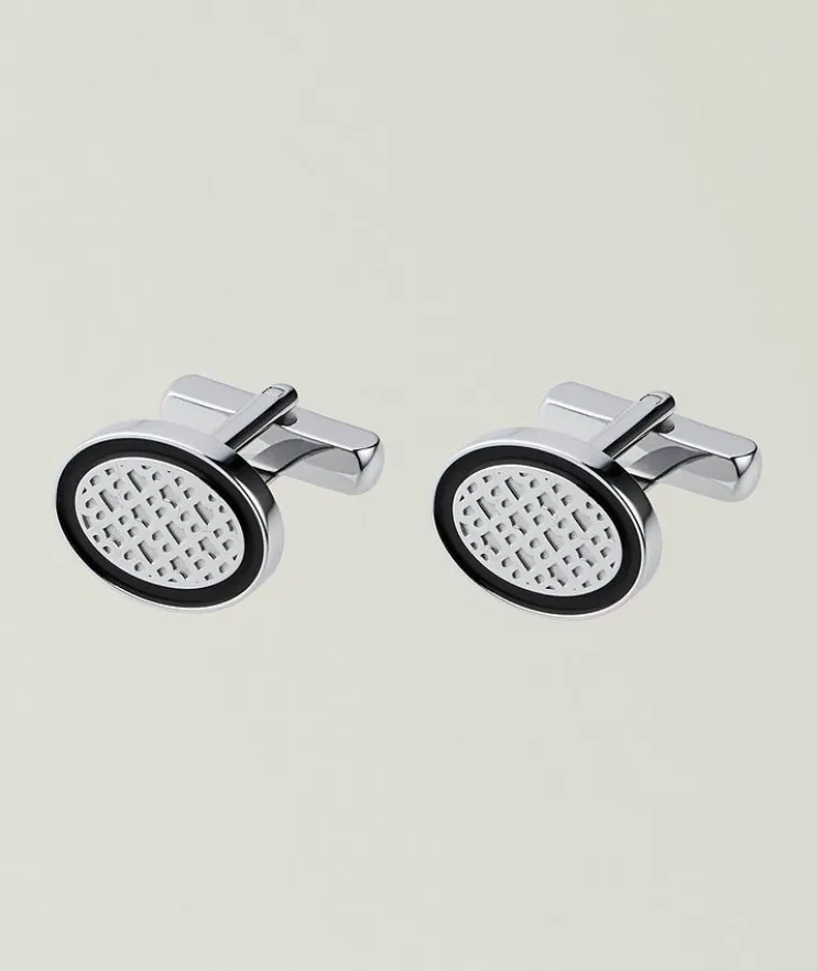 Monogram Oval Cufflinks