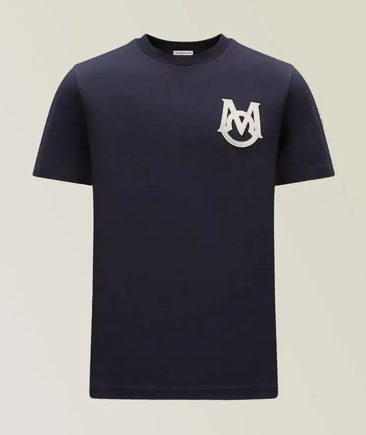 Monogram Patch Cotton T-Shirt