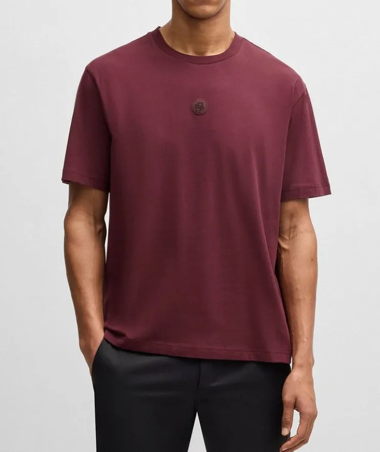 Monogram Stretch-Cotton Crewneck T-Shirt