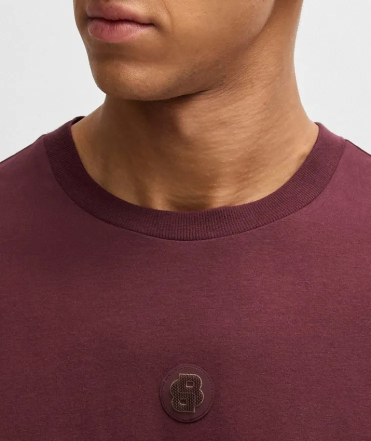 Monogram Stretch-Cotton Crewneck T-Shirt
