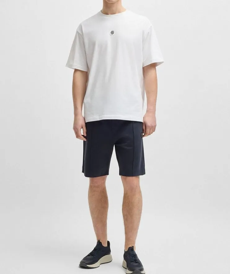 Monogram Stretch-Cotton Crewneck T-Shirt