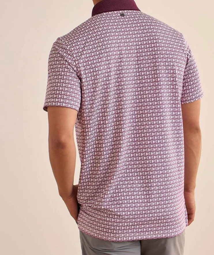 Monogram Technical-Stretch Polo