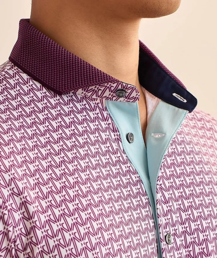 Monogram Technical-Stretch Polo