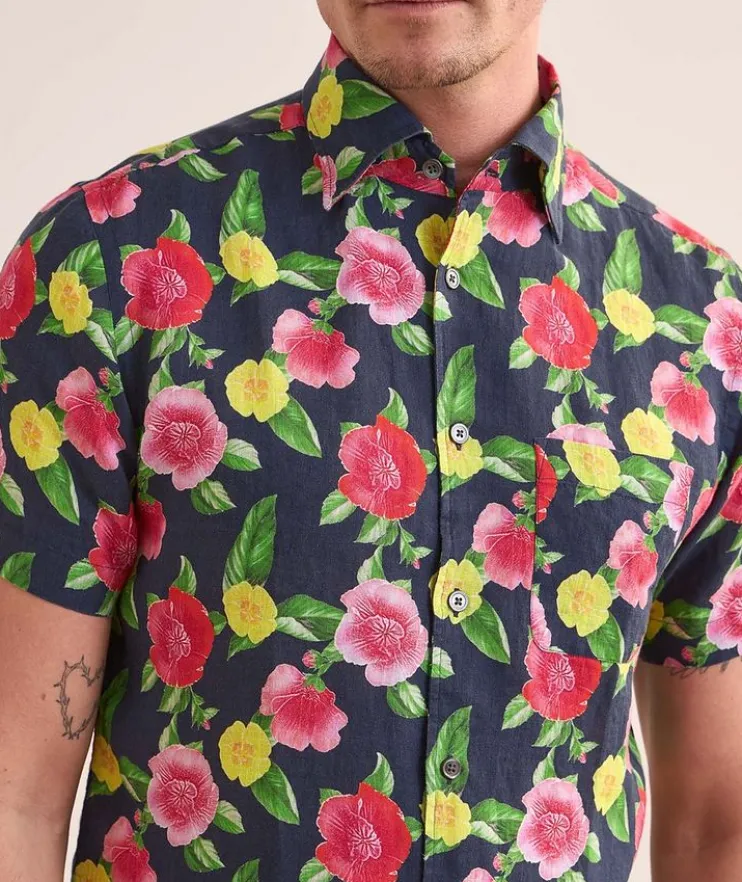 Morgan Floral Print Linen Shirt