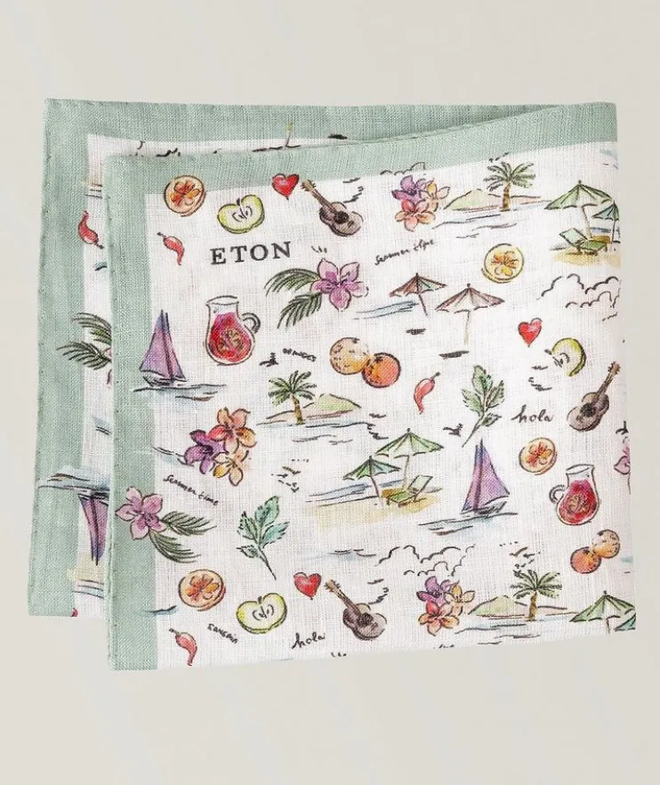 Motif Linen Pocket Square