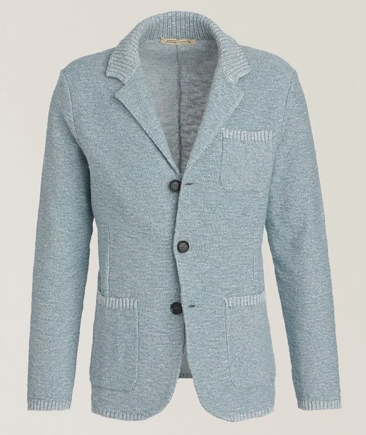 Mouliné Cotton-Blend Cardigan