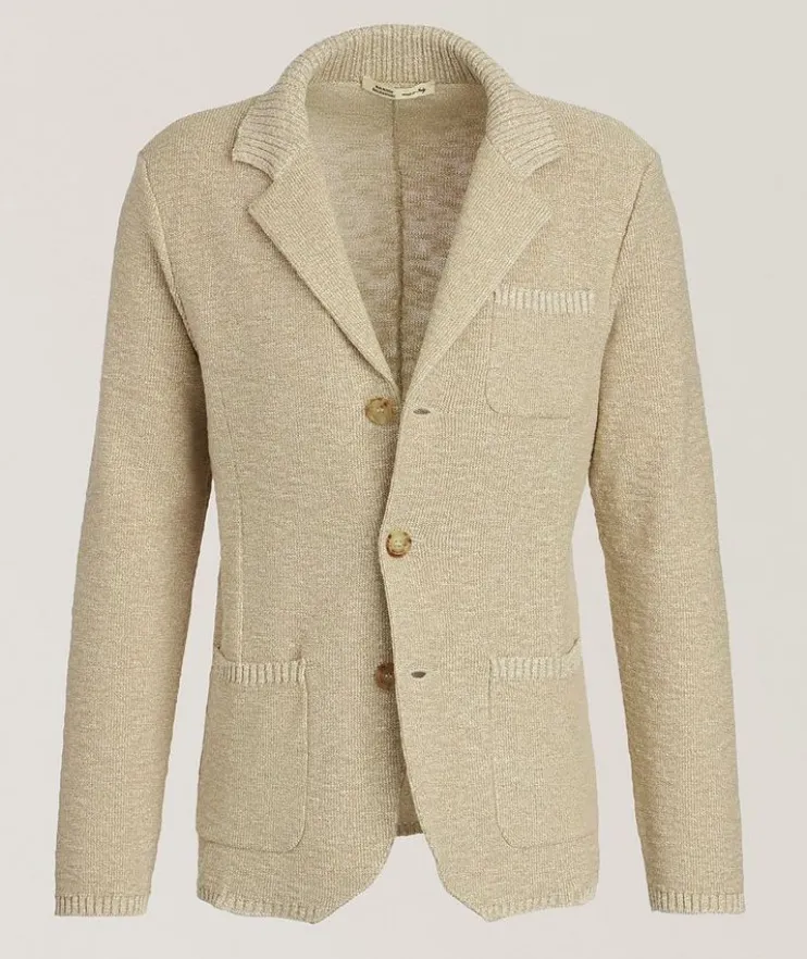 Mouliné Cotton-Blend Cardigan